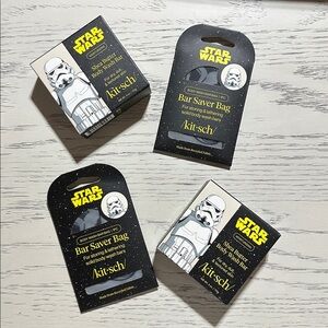 Kitsch x Star Wars Shea Butter Solid Body Wash Bar &  Bags - Stormtrooper Swirl